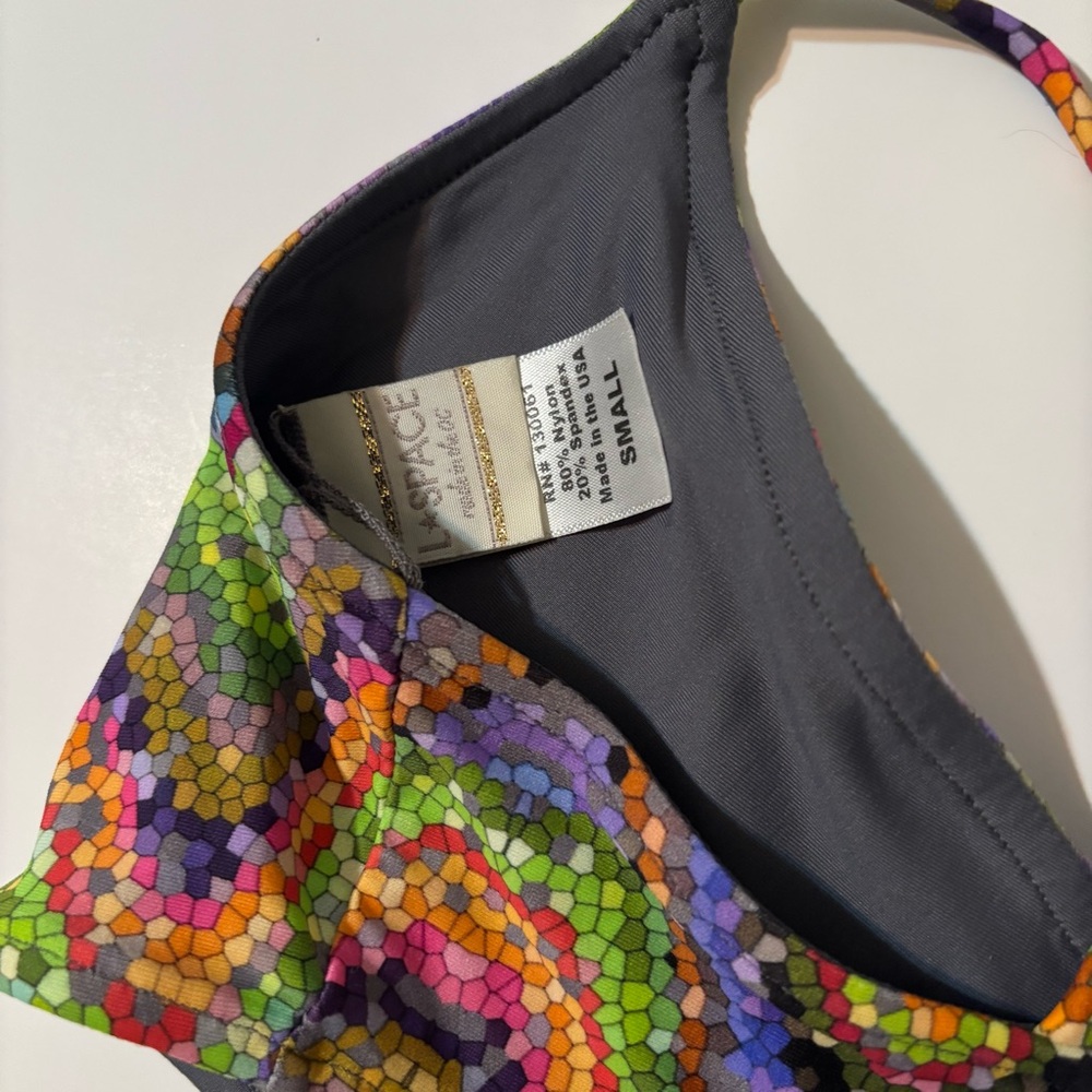 L*Space Colorful Purple Geo Pattern Bikini Set - Picture 11 of 13